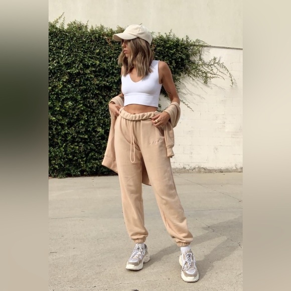 Cozy Tan Jogger Pants offline by aerie - Picture 1 of 5